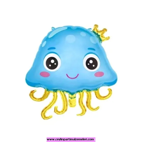 Sevimli Ahtapot Figür Folyo Balon